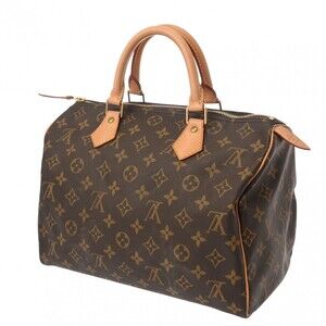 Louis Vuitton Handbag Brown Monogram Canvas Speedy